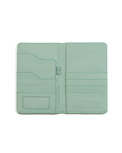 Jet-Setting Passport & Travel Documents Holder Printed Vegan Leather