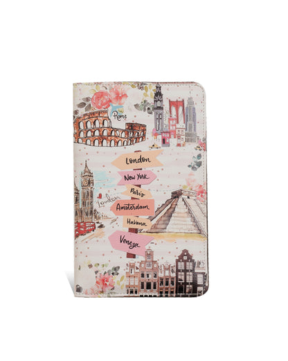 Travel Bug Passport & Travel Documents Holder Printed Vegan Leather