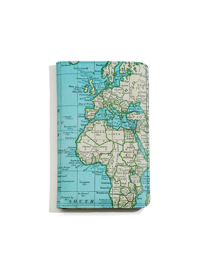 World Tour Passport & Travel Documents Holder Printed Vegan Leather