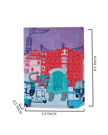 Pink City Elephant Pocket Wallet