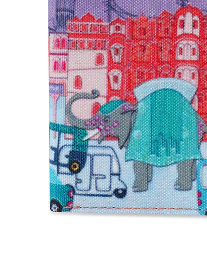 Pink City Elephant Pocket Wallet