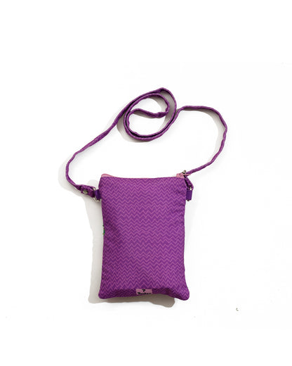 Crane With Lotus Sling bag