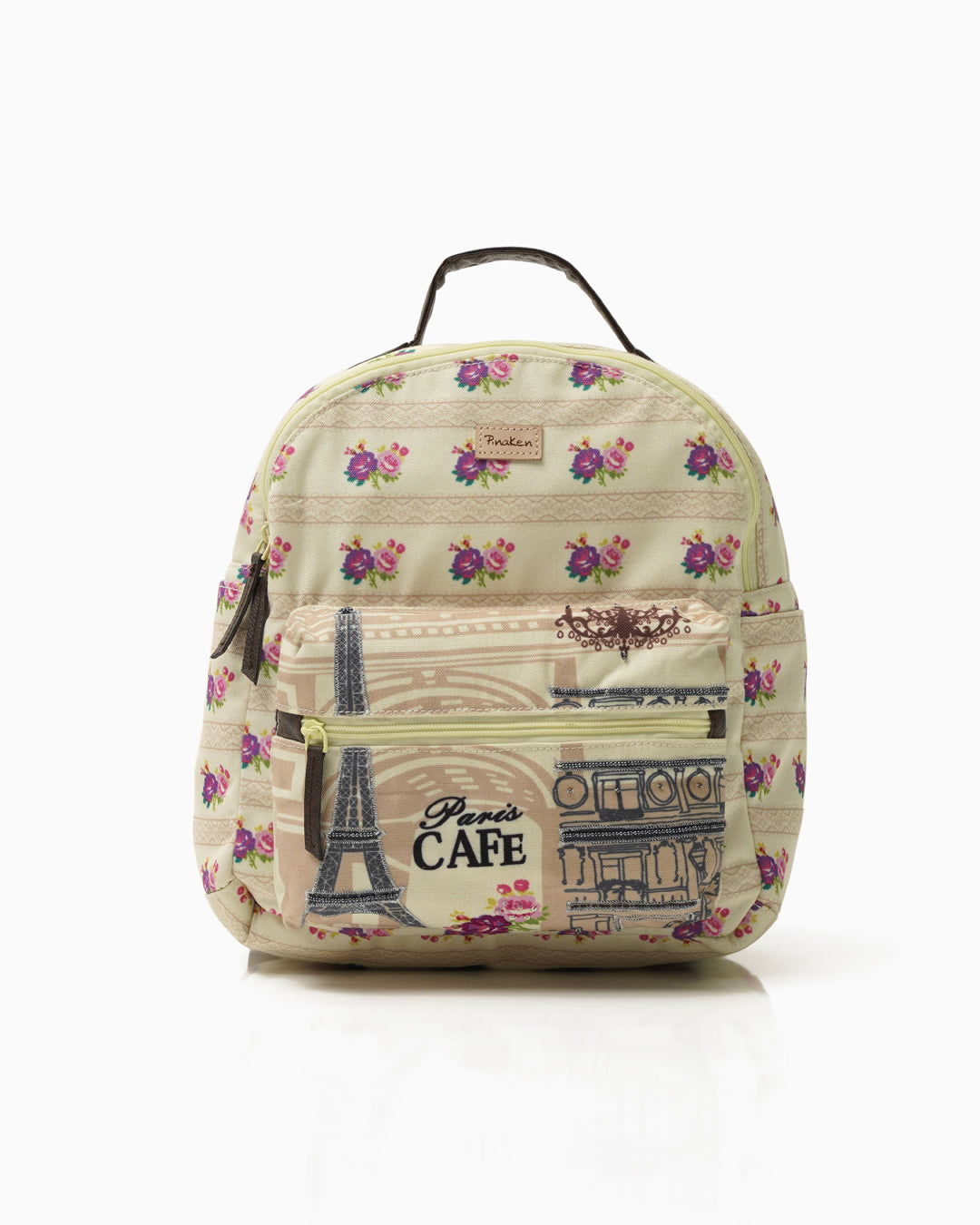 Paris Café Backpack with Side Pockets