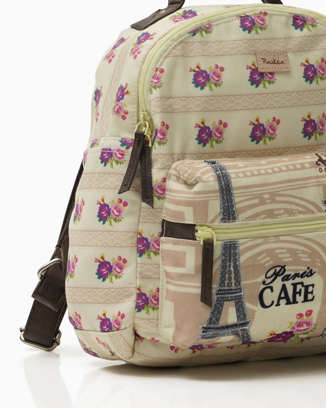 Paris Café Backpack with Side Pockets
