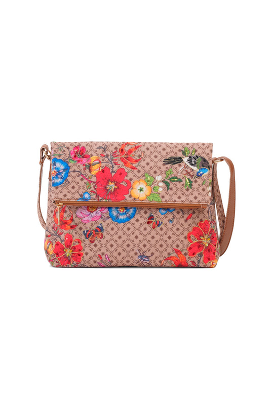 Bliss Of Bloom  Foldover Sling Bag