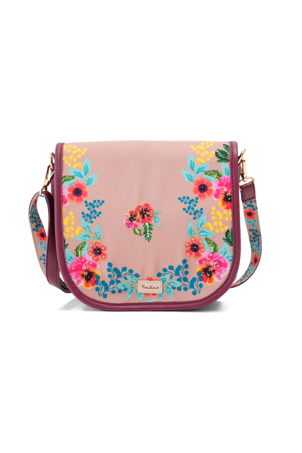 Flower Garden Flap Sling Bag