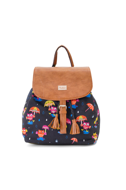 Funky Owl Drawstring Backpack