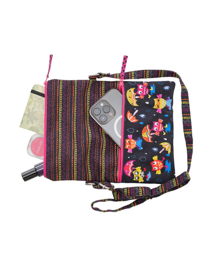 Funky Owl Folded Sling Bag