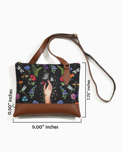 Butterfly Magic Flat Sling Bag