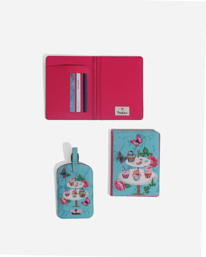 Cupcake Passport & One Luggage Tag Combo