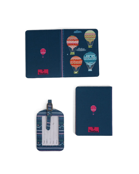 High on Happiness Passport Holder & Luggage Tag Set Of 2