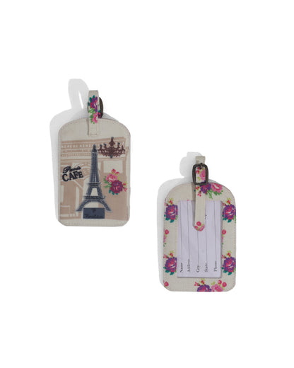 Paris Cafe Luggage Tags Set of 2