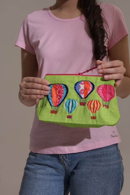 Hot Air Ballon Cosmetic Bag