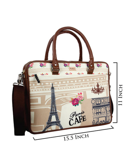 Paris Café Large Laptop Bag