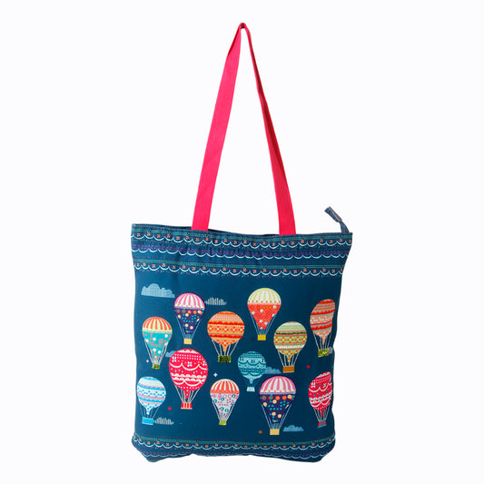 High On Happiness Tote Bag Niwad Handle