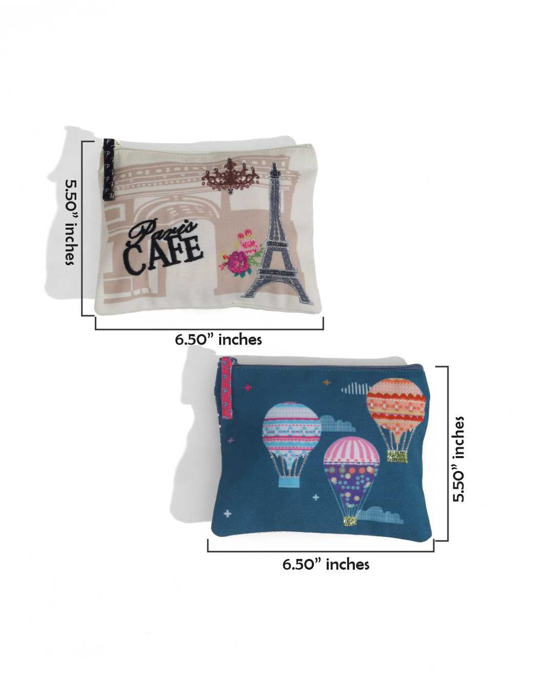 Paris Cafe, High On hapiness Coin Pouch Set of 2