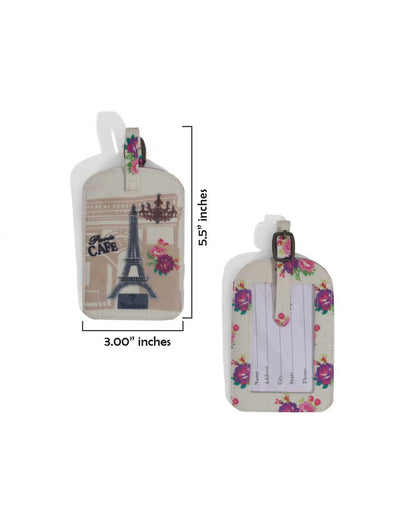 Paris Cafe Luggage Tags Set of 2