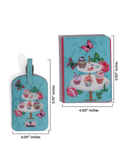 Cupcake Passport & One Luggage Tag Combo