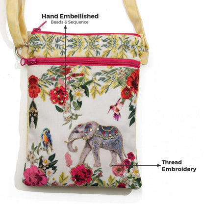 Tropical Elephant Sling Bag