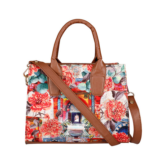 Archs Floral Hand Held Bag
